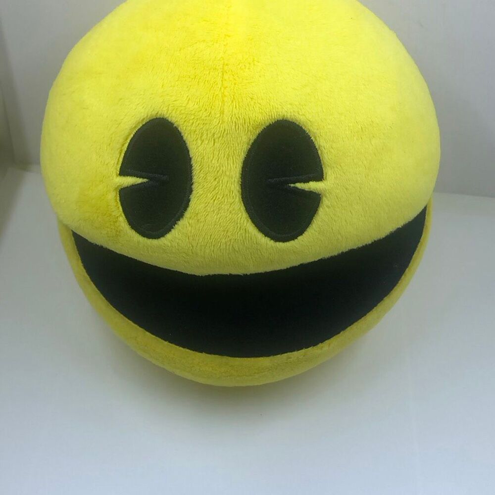 Bandai 7" Big Pac Man Plush Stuffed Toy Rare Red Namco Video Game